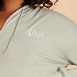 Zip Up Hoodie - Sage -Elegance Bridal Store sage hoodie plus size loungewear 02 07e7a5e9 ab59 4149 9c92 65d89c149b55