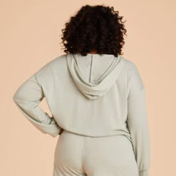 Zip Up Hoodie - Sage -Elegance Bridal Store sage hoodie plus size loungewear 06 2ae588ff 9883 483c a07d 6a4f02b5ab3f