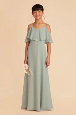 Janie Convertible Junior Dress - Sage 17 Janie Convertible Junior Dress - Sage -Elegance Bridal Store sage janie convertible junior bridesmaid dress 01