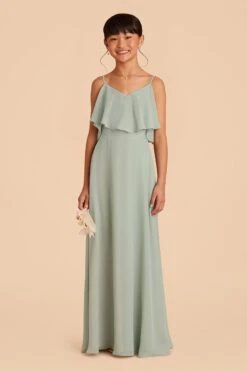 Janie Convertible Junior Dress - Sage 20 Janie Convertible Junior Dress - Sage -Elegance Bridal Store sage janie convertible junior bridesmaid dress 03
