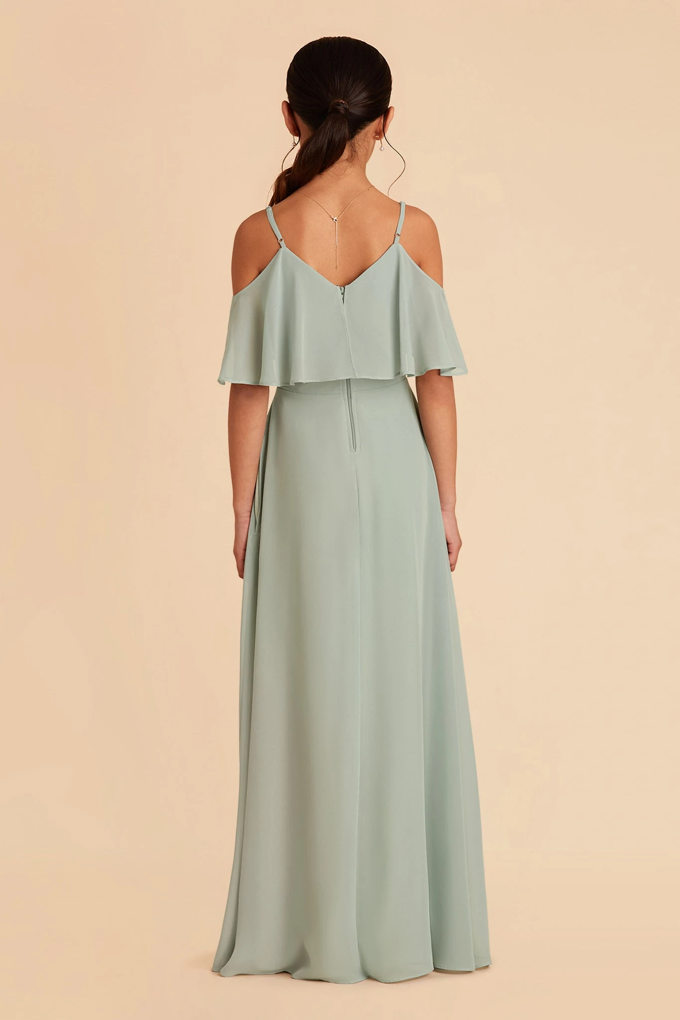 Janie Convertible Junior Dress - Sage 12 Janie Convertible Junior Dress - Sage - Image 10