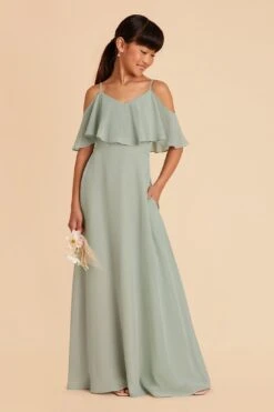 Janie Convertible Junior Dress - Sage 19 Janie Convertible Junior Dress - Sage -Elegance Bridal Store sage janie convertible junior bridesmaid dress 07