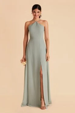 Juliet Chiffon Dress - Sage -Elegance Bridal Store sage juliet bridesmaid dress 05