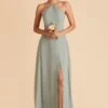 Juliet Chiffon Dress - Sage