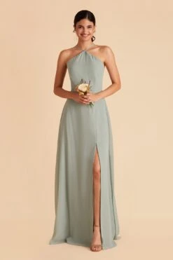 Juliet Chiffon Dress - Sage