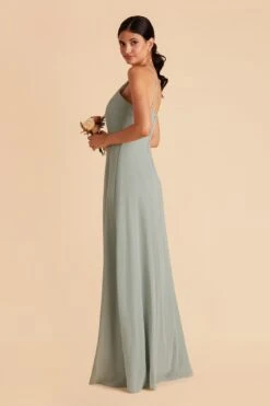 Juliet Chiffon Dress - Sage -Elegance Bridal Store sage juliet bridesmaid dress 08