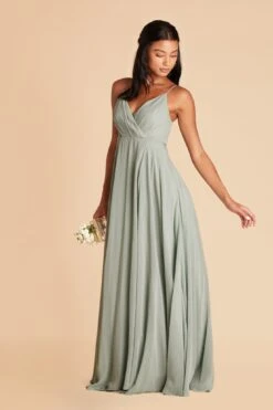 Kaia Dress - Sage -Elegance Bridal Store sage kaia chiffon bridesmaid dress 05