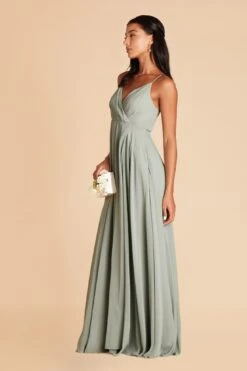 Kaia Dress - Sage -Elegance Bridal Store sage kaia chiffon bridesmaid dress 06