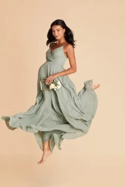 Kaia Dress - Sage -Elegance Bridal Store sage kaia chiffon bridesmaid dress 10