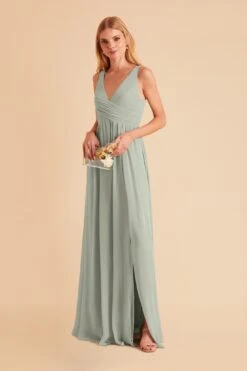 Laurie Empire Dress - Sage -Elegance Bridal Store sage laurie maternity chiffon bridesmaid dress 10