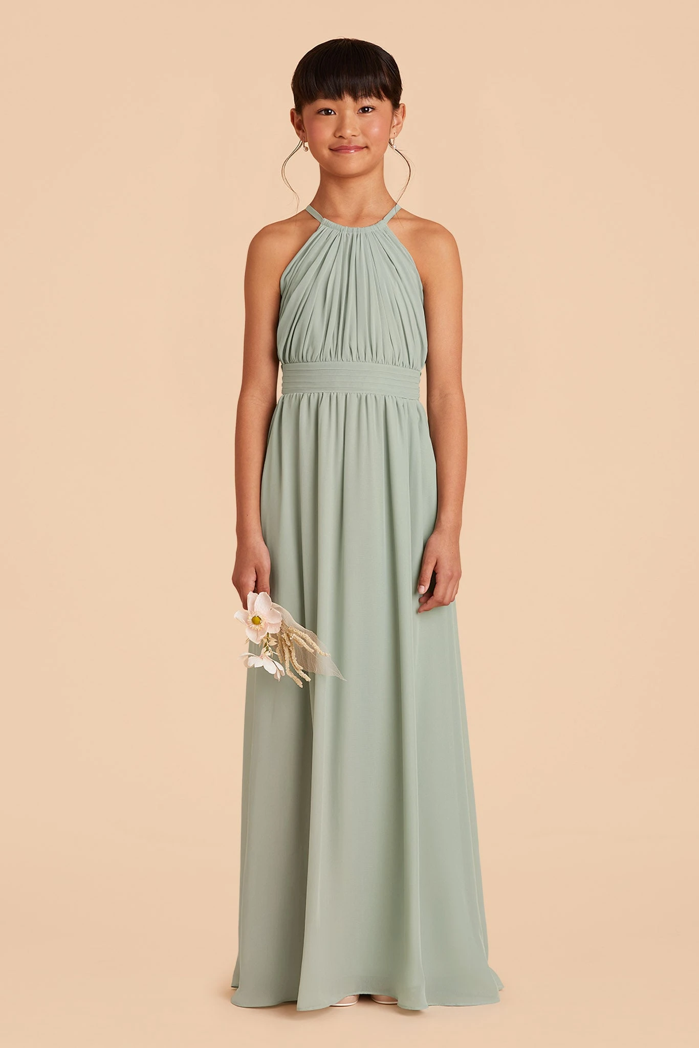 Sienna Junior Dress - Sage 5 Sienna Junior Dress - Sage - Image 3