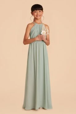 Sienna Junior Dress - Sage 12 Sienna Junior Dress - Sage -Elegance Bridal Store sage sienna junior bridesmaid dress 03