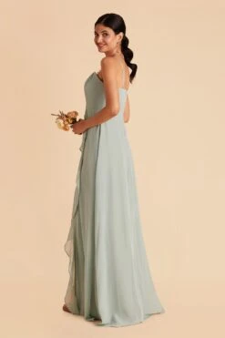 Winnie Convertible Chiffon Dress - Sage 25 Winnie Convertible Chiffon Dress - Sage -Elegance Bridal Store sage winnie convertible bridesmaid dress 02