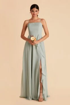 Winnie Convertible Chiffon Dress - Sage 27 Winnie Convertible Chiffon Dress - Sage -Elegance Bridal Store sage winnie convertible bridesmaid dress 03