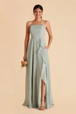 Winnie Convertible Chiffon Dress - Sage