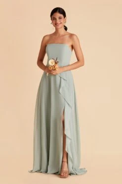 Winnie Convertible Chiffon Dress - Sage 24 Winnie Convertible Chiffon Dress - Sage -Elegance Bridal Store sage winnie convertible bridesmaid dress 09