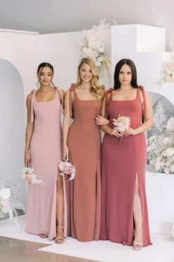 Alex Convertible Dress - Desert Rose -Elegance Bridal Store satin glam satin dresses lifestyle 61 rt