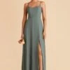 Amy Chiffon Dress - Sea Glass