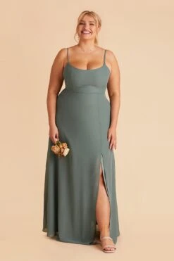 Amy Chiffon Dress - Sea Glass -Elegance Bridal Store sea glass amy plus size bridesmaid dress 02 83a1018e 4e27 47f3 8c07 63415d9f445b