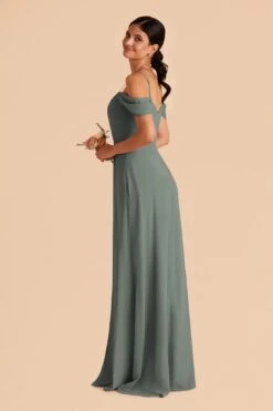 Devin Convertible Dress - Sea Glass -Elegance Bridal Store sea glass devin convertible bridesmaid dress 03