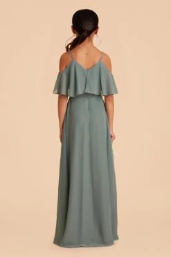 Janie Convertible Junior Dress - Sea Glass -Elegance Bridal Store sea glass janie convertible junior bridesmaid dress 01