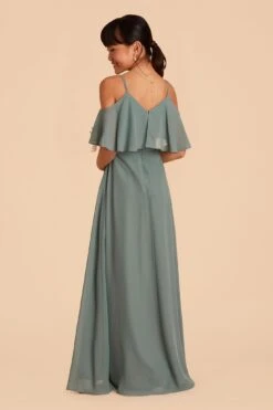 Janie Convertible Junior Dress - Sea Glass -Elegance Bridal Store sea glass janie convertible junior bridesmaid dress 03