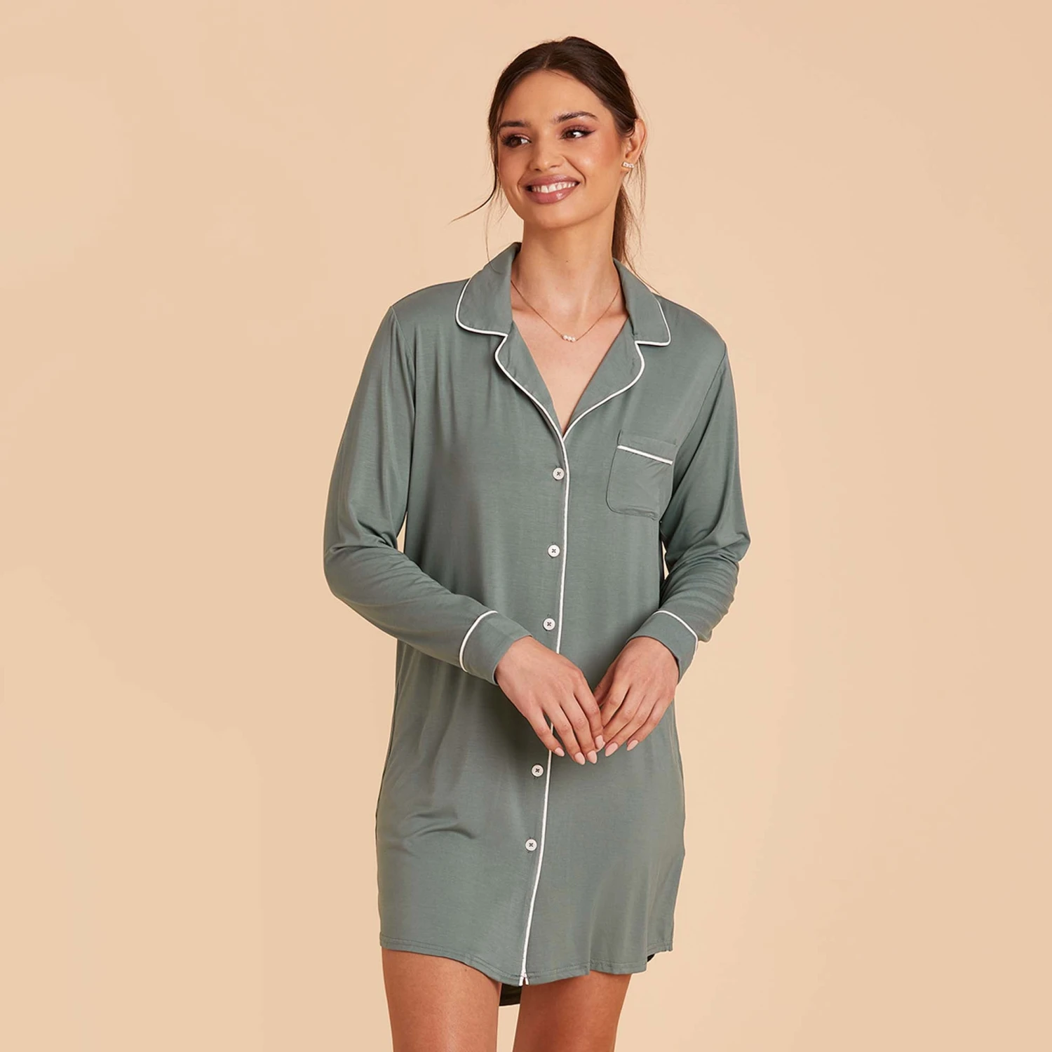 Kamryn Sleepshirt - Sea Glass 6 Kamryn Sleepshirt - Sea Glass - Image 4