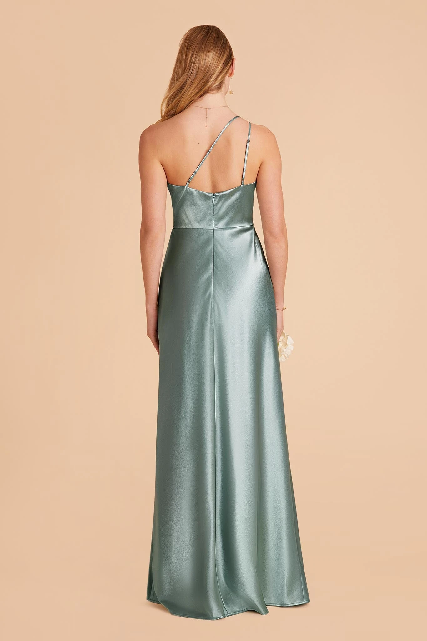 Kensie Shiny Satin Dress - Sea Glass 7 Kensie Shiny Satin Dress - Sea Glass - Image 5