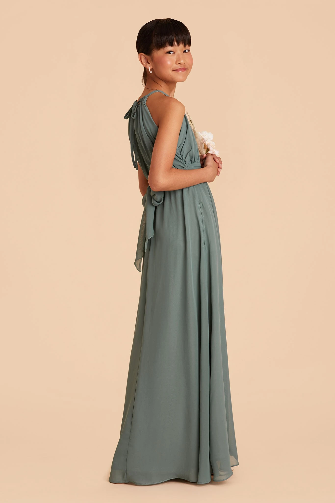 Sienna Junior Dress - Sea Glass 4 Sienna Junior Dress - Sea Glass - Image 2