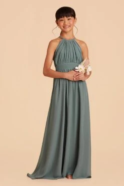 Sienna Junior Dress - Sea Glass 17 Sienna Junior Dress - Sea Glass -Elegance Bridal Store sea glass sienna junior bridesmaid dress 03