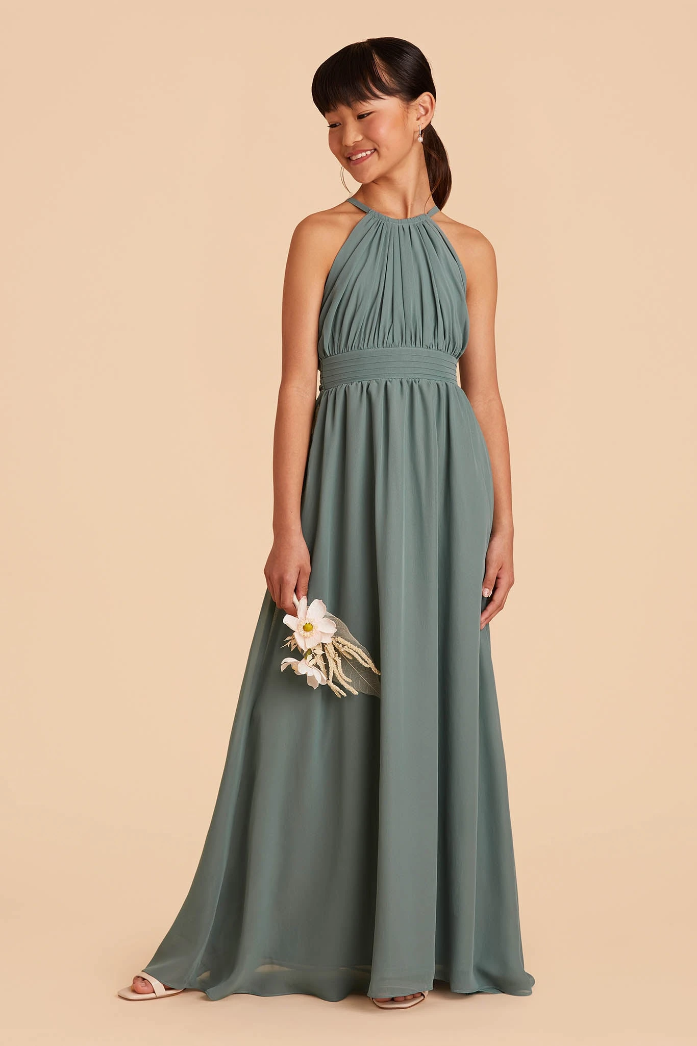 Sienna Junior Dress - Sea Glass 11 Sienna Junior Dress - Sea Glass - Image 9