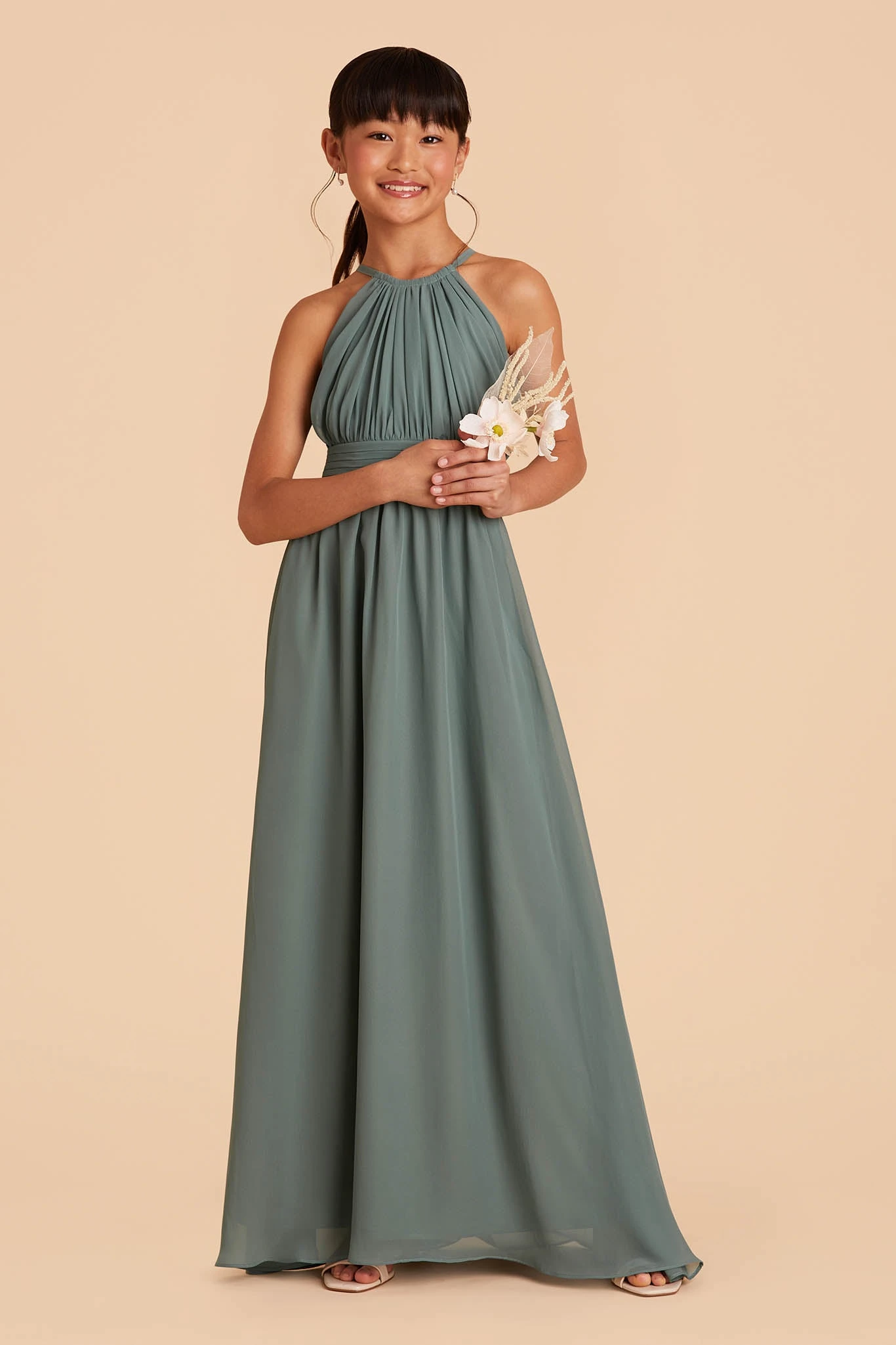 Sienna Junior Dress - Sea Glass 3 Sienna Junior Dress - Sea Glass