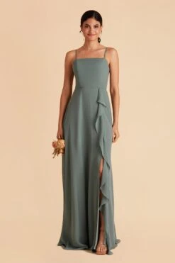 Winnie Convertible Chiffon Dress - Sea Glass 30 Winnie Convertible Chiffon Dress - Sea Glass -Elegance Bridal Store sea glass winnie convertible bridesmaid dress 04