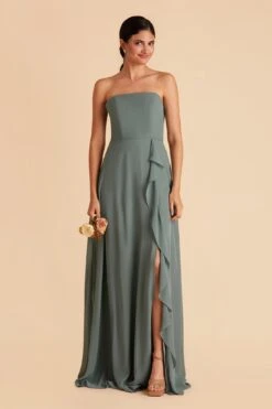 Winnie Convertible Chiffon Dress - Sea Glass 28 Winnie Convertible Chiffon Dress - Sea Glass -Elegance Bridal Store sea glass winnie convertible bridesmaid dress 07