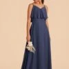 Janie Convertible Junior Dress - Slate Blue -Elegance Bridal Store slate blue janie convertible junior bridesmaid dress 03
