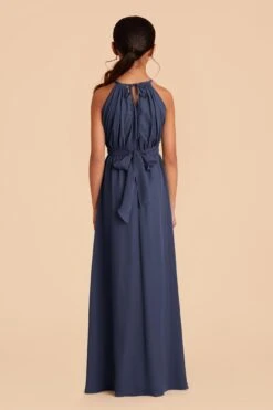 Sienna Junior Dress - Slate Blue -Elegance Bridal Store slate blue sienna junior bridesmaid dress 04