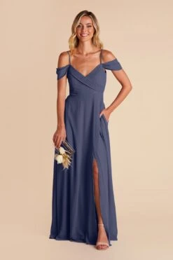Spence Convertible Dress - Slate Blue -Elegance Bridal Store slate blue spence convertible slit bridesmaid dress 04 5a83d6f4 3c2b 4a34 b334 4ce641837cf7