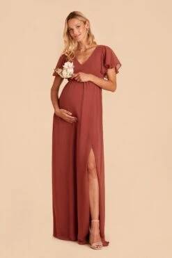 Hannah Empire Dress - Spice 10 Hannah Empire Dress - Spice -Elegance Bridal Store sp