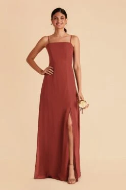 Chris Convertible Chiffon Dress - Spice