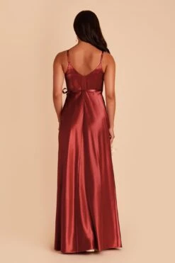 Cindy Shiny Satin Dress - Spice -Elegance Bridal Store spice cindy satin bridesmaid dress 04