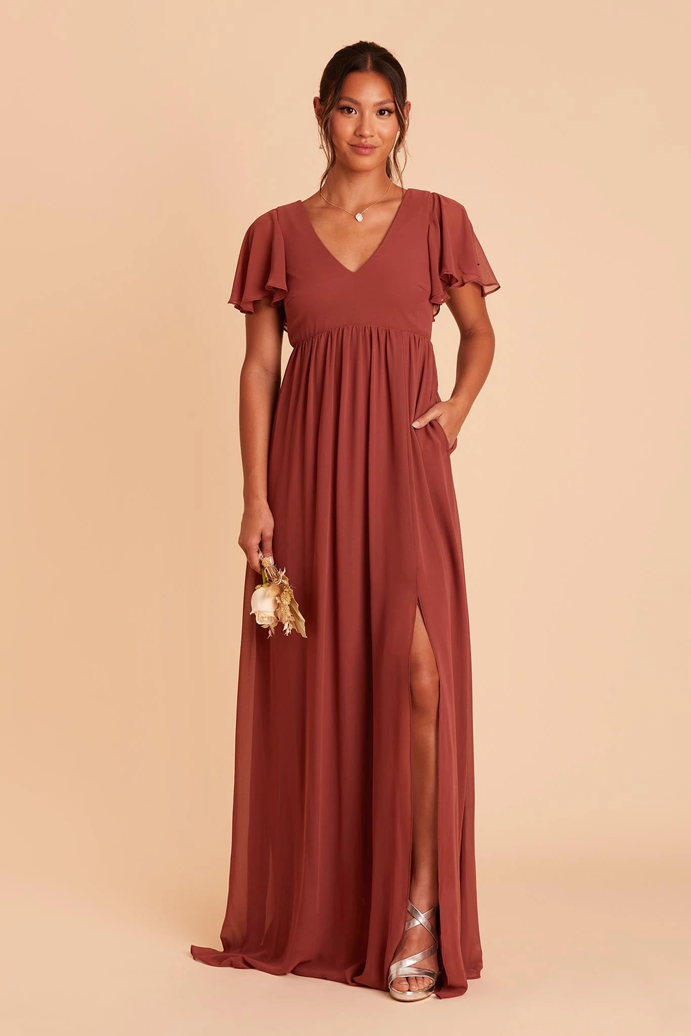 Hannah Empire Dress - Spice 3 Hannah Empire Dress - Spice