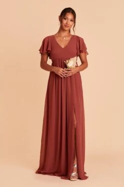 Hannah Empire Dress - Spice 12 Hannah Empire Dress - Spice -Elegance Bridal Store spice hannah bridesmaid dress 03