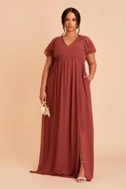 Hannah Empire Dress - Spice 15 Hannah Empire Dress - Spice -Elegance Bridal Store spice hannah plus size bridesmaid dress 02