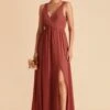 Laurie Empire Dress - Spice 2 Laurie Empire Dress - Spice -Elegance Bridal Store spice laurie slit bridesmaid dress 01