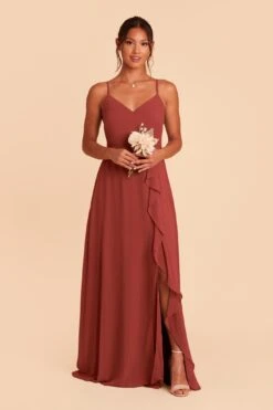 Theresa Chiffon Dress - Spice 13 Theresa Chiffon Dress - Spice -Elegance Bridal Store spice theresa convertible slit bridesmaid dress 04