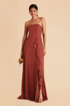 Winnie Convertible Chiffon Dress - Spice