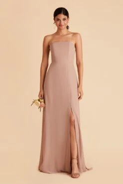 Chris Convertible Chiffon Dress - Taupe -Elegance Bridal Store taupe chris convertible bridesmaid dress 08