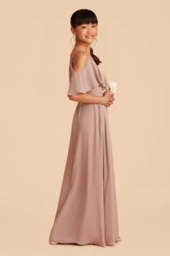 Janie Convertible Junior Dress - Taupe -Elegance Bridal Store taupe janie convertible junior bridesmaid dress 03