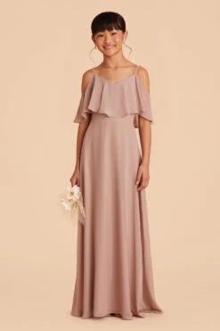 Janie Convertible Junior Dress - Taupe -Elegance Bridal Store taupe janie convertible junior bridesmaid dress 07