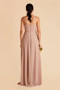 Winnie Convertible Chiffon Dress - Taupe -Elegance Bridal Store taupe winnie convertible bridesmaid dress 01